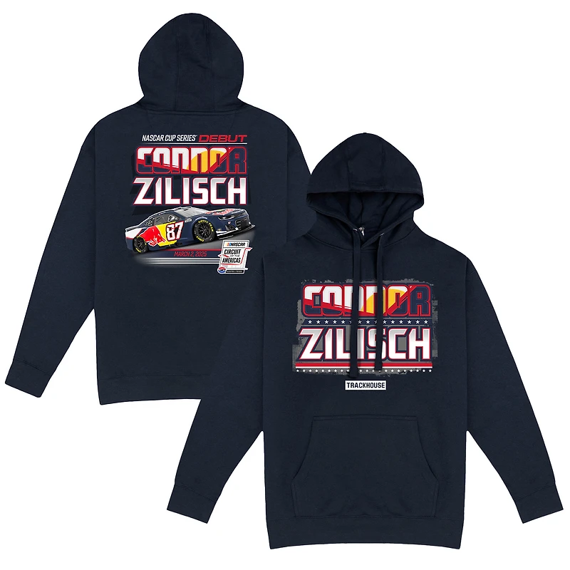Men's Trackhouse Racing Team Collection Black Connor Zilisch Red Bull Car Pullover Hoodie