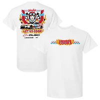 Men's Trackhouse Racing Team Collection  White Connor Zilisch #88 Wendy's T-Shirt