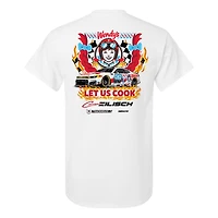 Men's Trackhouse Racing Team Collection  White Connor Zilisch #88 Wendy's T-Shirt