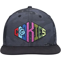 Men's Cookies  Black/Camo Across the Board Snapback Hat