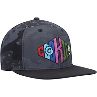 Men's Cookies  Black/Camo Across the Board Snapback Hat