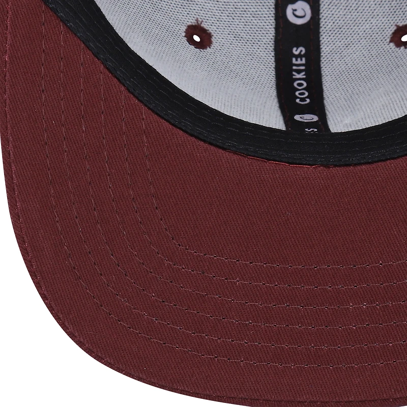 Casquette Snapback Cookies Bordeaux Upper Echelon pour hommes