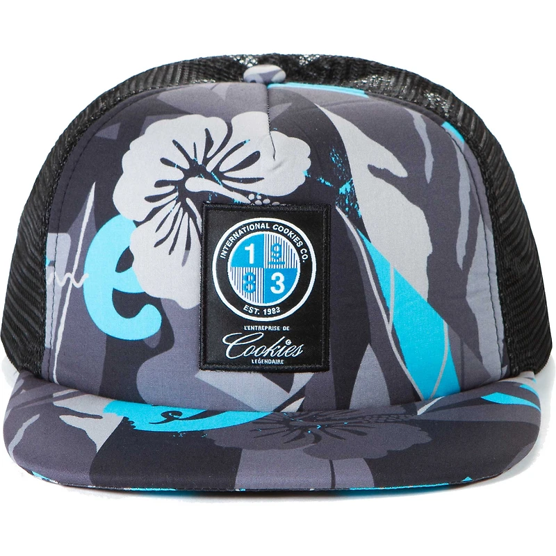 Cookies Clothing Casquette trucker noire à imprimé Corsica pour homme