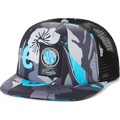 Cookies Clothing Casquette trucker noire à imprimé Corsica pour homme