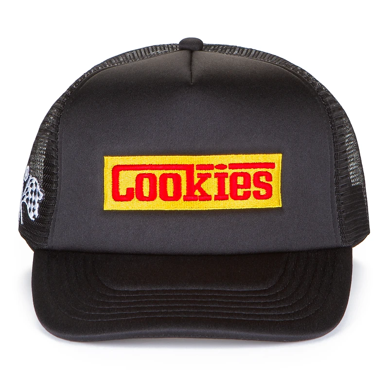 Casquette ajustable en mousse noire Lake Como pour homme de Cookies Clothing