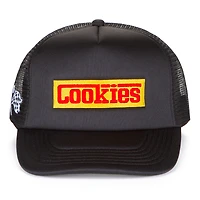 Casquette ajustable en mousse noire Lake Como pour homme de Cookies Clothing