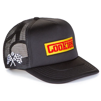 Casquette ajustable en mousse noire Lake Como pour homme de Cookies Clothing