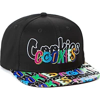 Men's Cookies Clothing Black On The Block Snapback Hat
