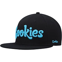 Cookies Clothing Casquette Snapback noire avec logo original pour hommes