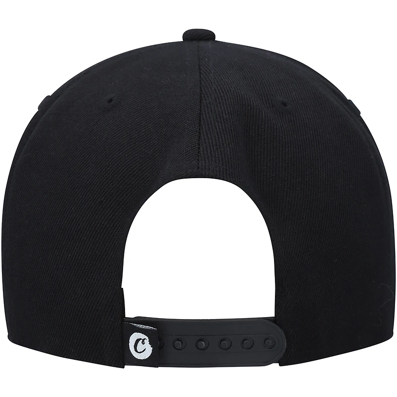 Cookies Clothing Casquette Snapback noire avec logo original pour hommes