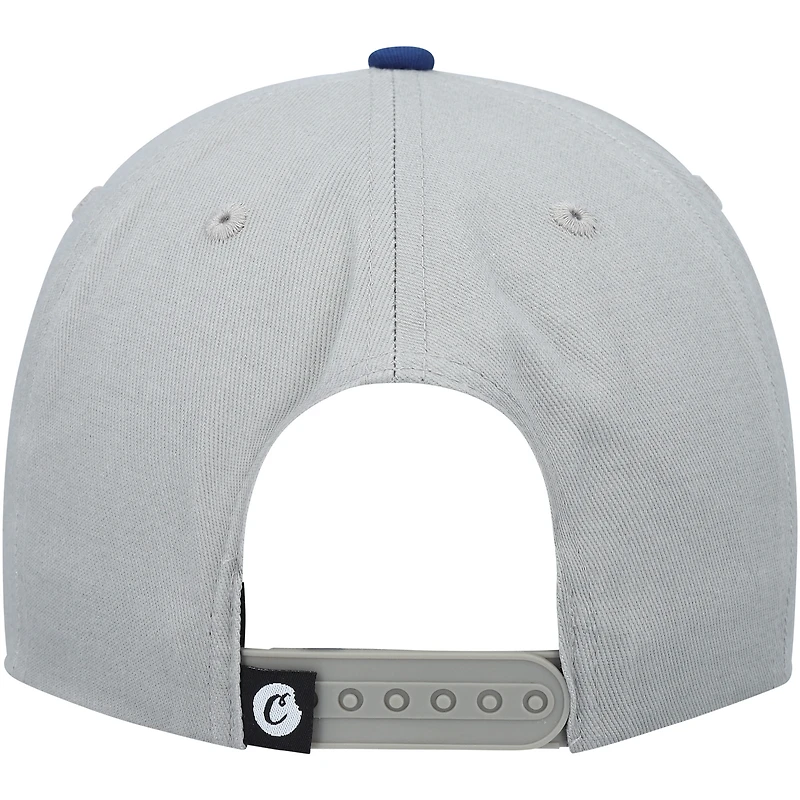 Men's Cookies Clothing Gray/Navy Breakaway Snapback Hat