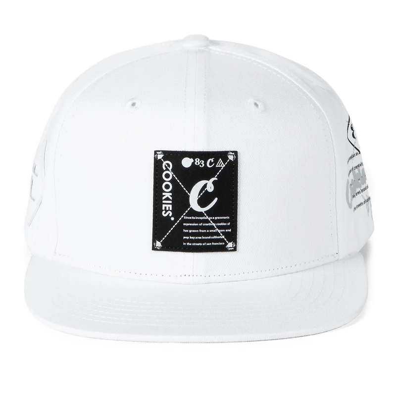 Casquette Snapback Key Largo blanche pour hommes Cookies Clothing