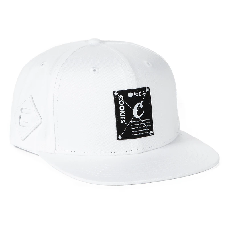 Casquette Snapback Key Largo blanche pour hommes Cookies Clothing