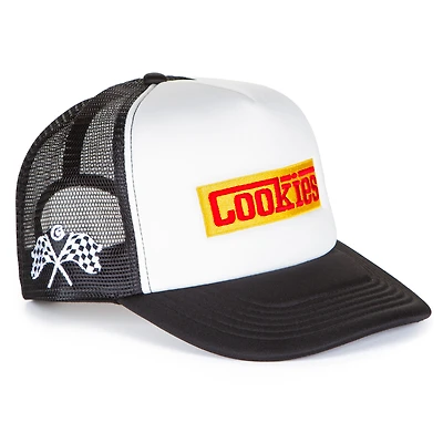 Casquette ajustable en mousse blanche Lake Como pour homme de Cookies Clothing