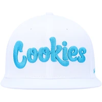 Men's Cookies Clothing White Original Logo Snapback Hat