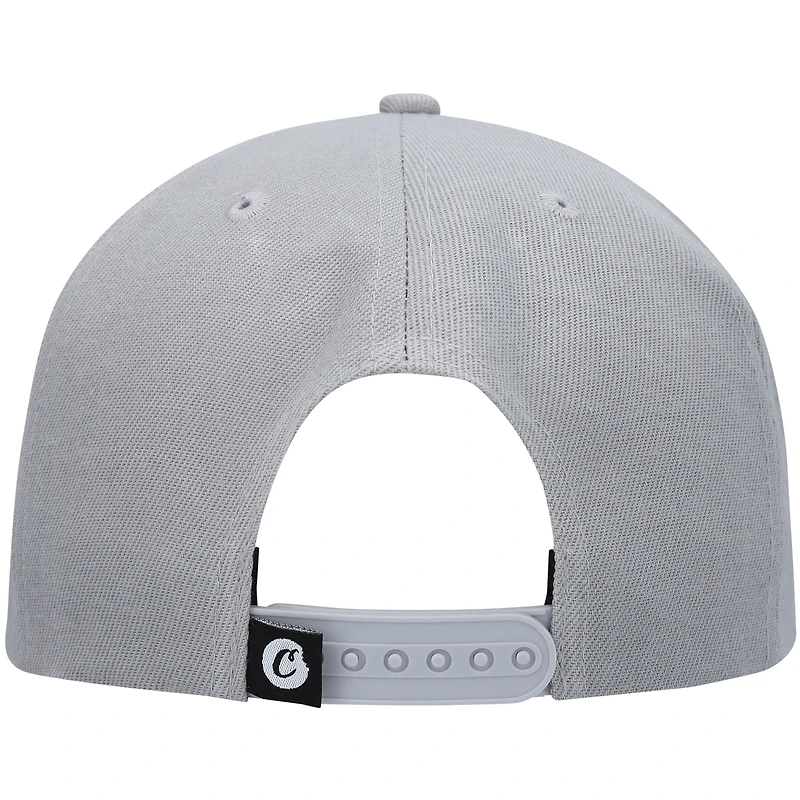 Men's Cookies Gray C-Bite Solid Snapback Hat