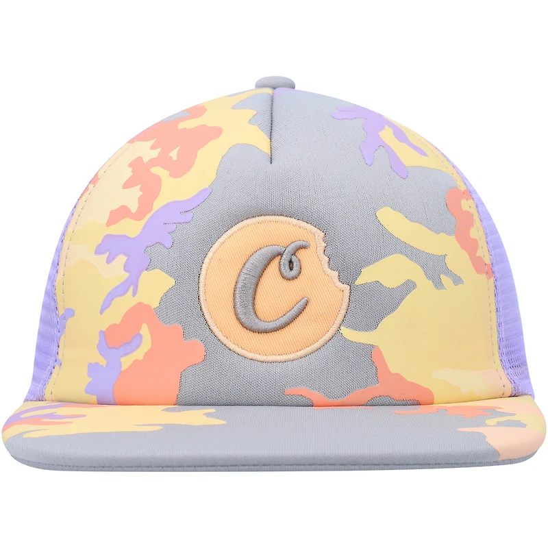 Men's Cookies Gray Fresh Air Trucker Snapback Hat