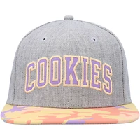Casquette Snapback Fresh Air Cookies gris chiné/corail pour hommes