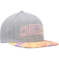 Casquette Snapback Fresh Air Cookies gris chiné/corail pour hommes