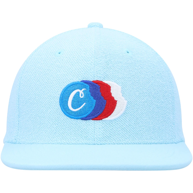 Men's Cookies Light Blue Back to Back French Terry Snapback Hat