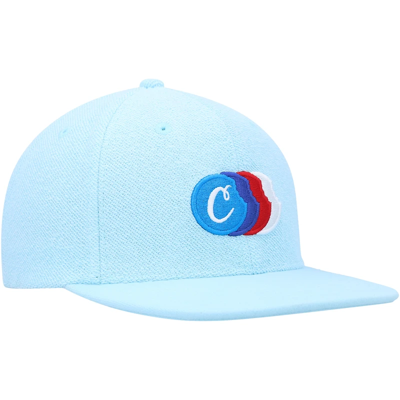 Men's Cookies Light Blue Back to Back French Terry Snapback Hat