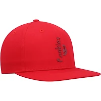 Men's Cookies  Red Searchlight Snapback Hat 