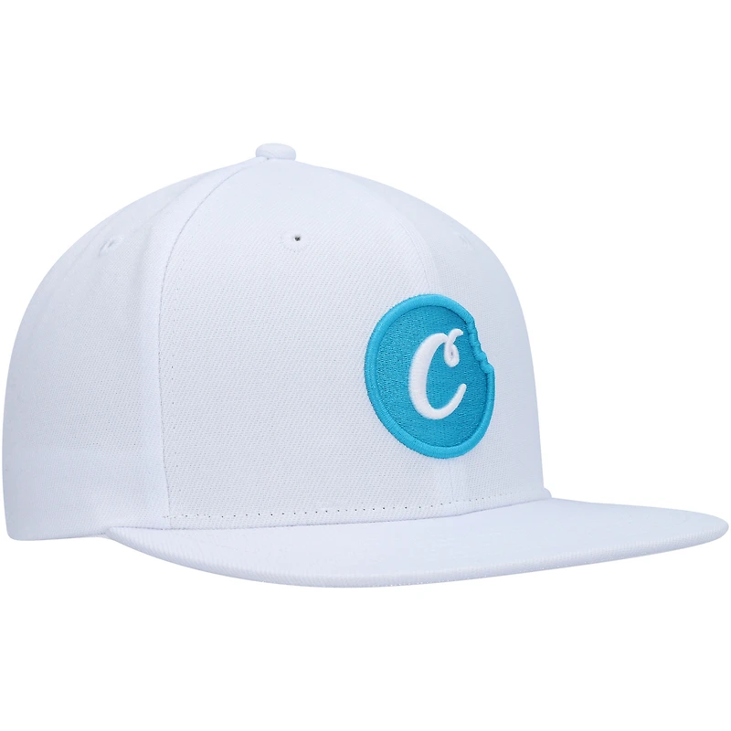 Casquette Snapback Cookies blanche C-Bite pour hommes