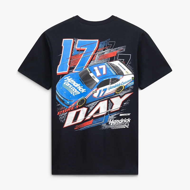 T-shirt noir Corey Day #17 de la collection Hendrick Motorsports pour hommes - HendrickCars.com