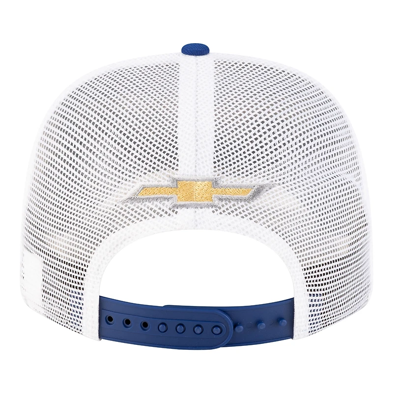 Men's New Era Blue/White Corey Day 2026 Hendrick Cars.com 9SEVENTY Adjustable Trucker Hat