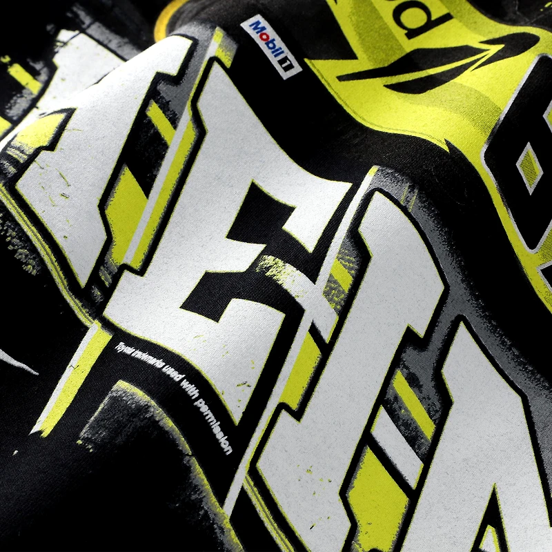 T-shirt noir 23XI Racing Corey Heim #67 Robinhood pour homme