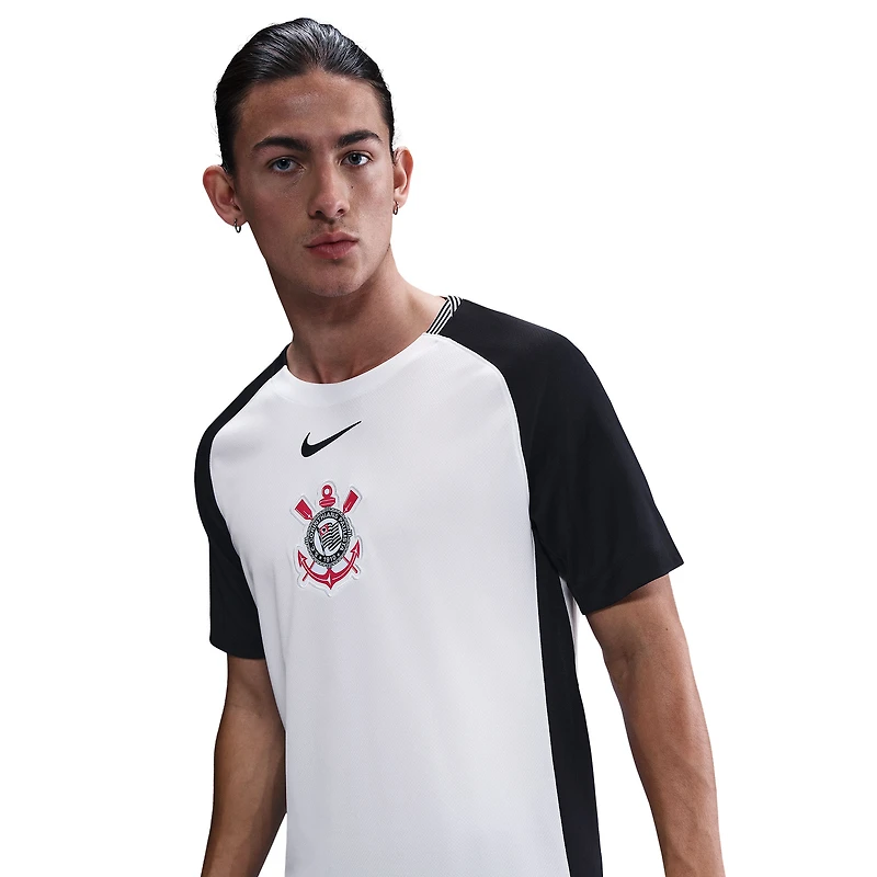 Men's Nike White Corinthians 2025/26 Home Replica Jersey