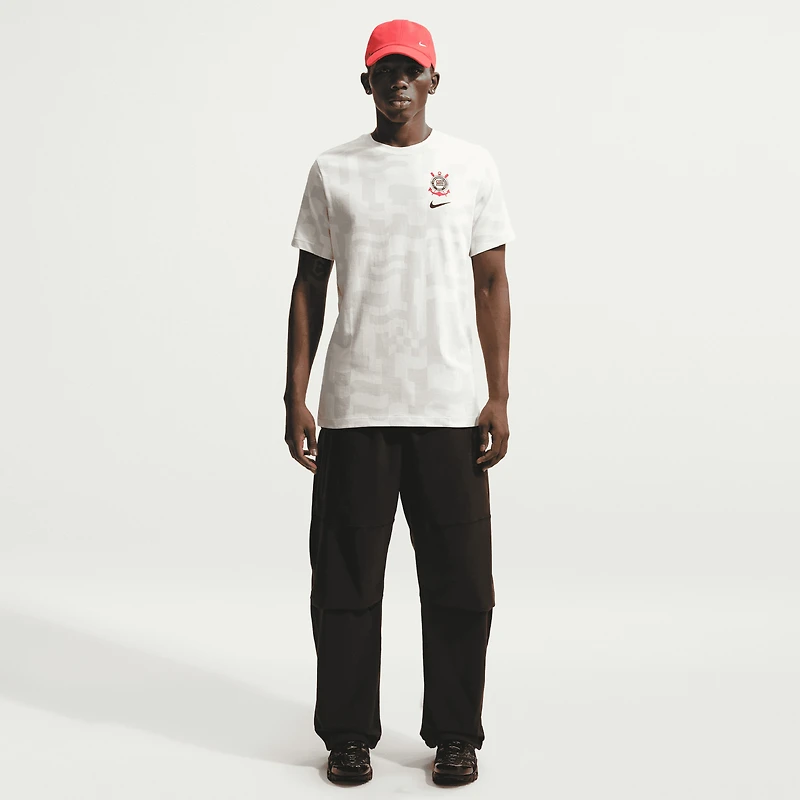 Men's Nike White Corinthians All-Over Print T-Shirt