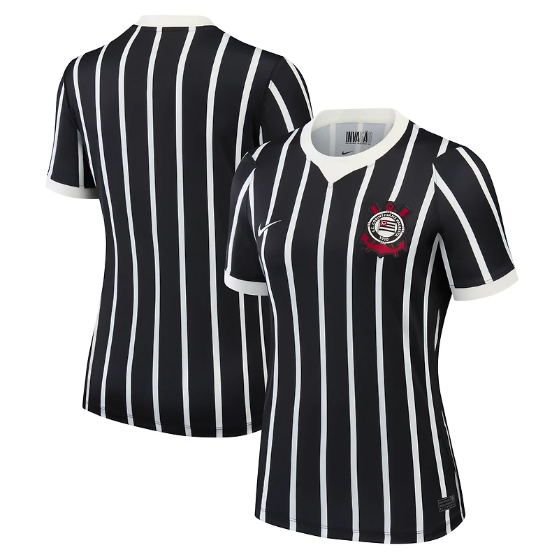 Women's Nike  Black Corinthians 2026 Away Stadium Replica Jersey
