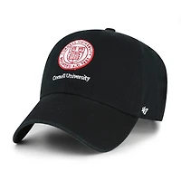 Casquette ajustable Cornell Big Red Clean Up noire pour homme, modèle 47