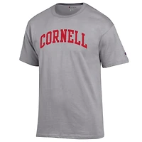 Men's Champion  Heather Gray Cornell Big Red Basic Arch T-Shirt