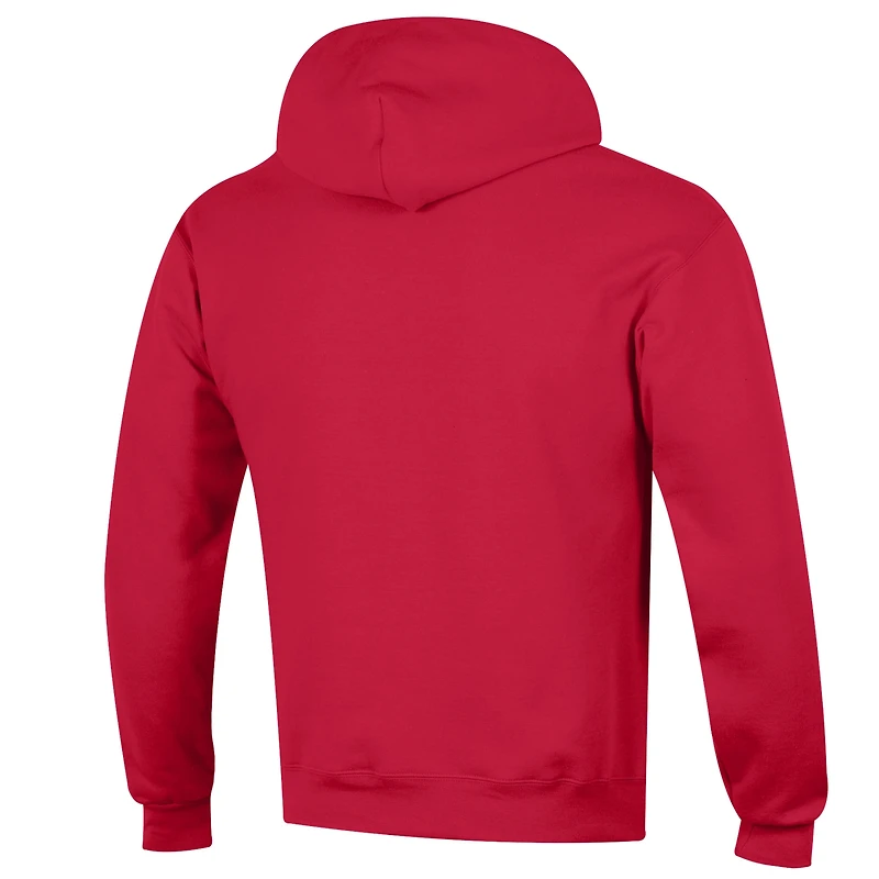 Men's Champion Red Cornell Big Basic Arch Fleece Pullover Hoodie