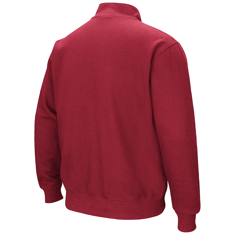 Men's Colosseum Cardinal Cornell Big Red Tortugas Quarter-Zip Pullover Sweatshirt