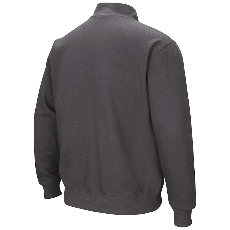 Men's Colosseum Charcoal Cornell Big Red Tortugas Quarter-Zip Pullover Sweatshirt