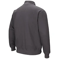 Men's Colosseum Charcoal Cornell Big Red Tortugas Quarter-Zip Pullover Sweatshirt