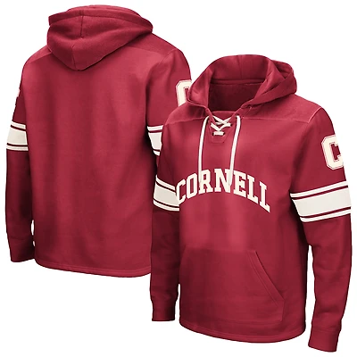 Men's Colosseum Red Cornell Big 2.0 Lace-Up Hoodie