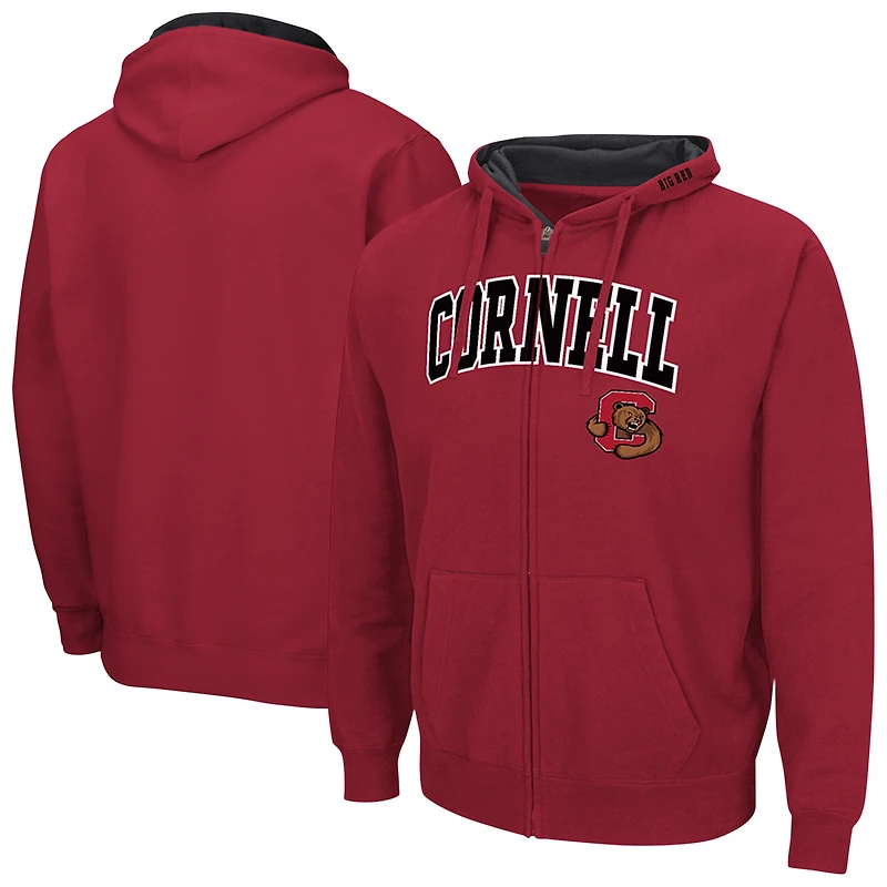 Sweat à capuche zippé Colosseum Red Cornell Big Arch & Logo 3.0 pour homme