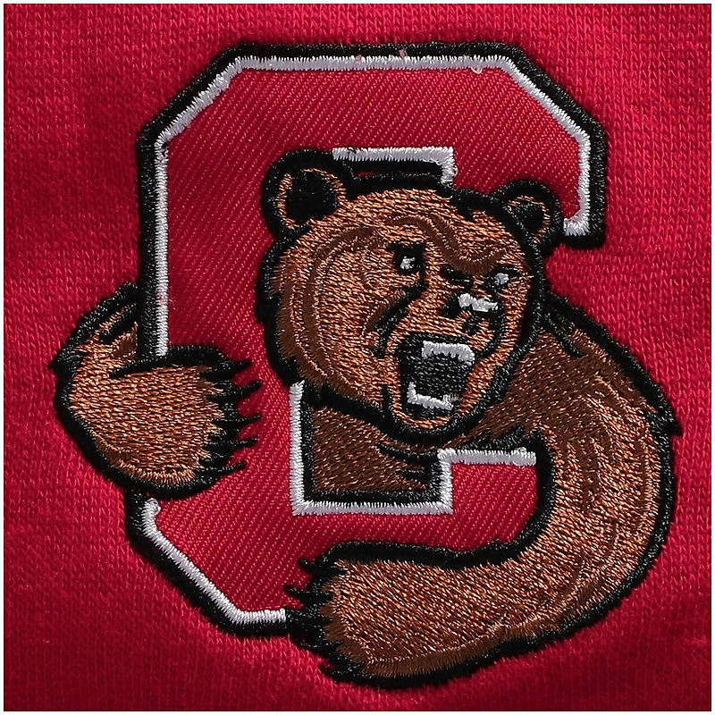 Men's Colosseum Red Cornell Big Tortugas Logo Quarter-Zip Jacket