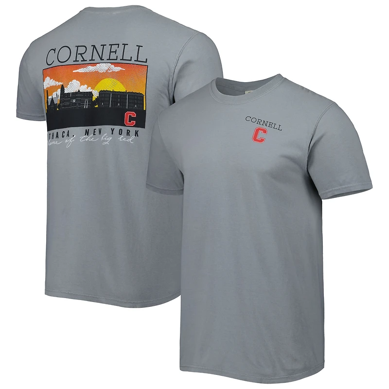 T-shirt Gris Cornell Big Red Campus Scenery Comfort Colour pour homme