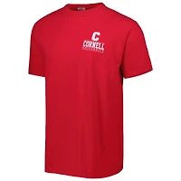 T-shirt rouge Cornell Big Red Logo Campus Icon pour homme