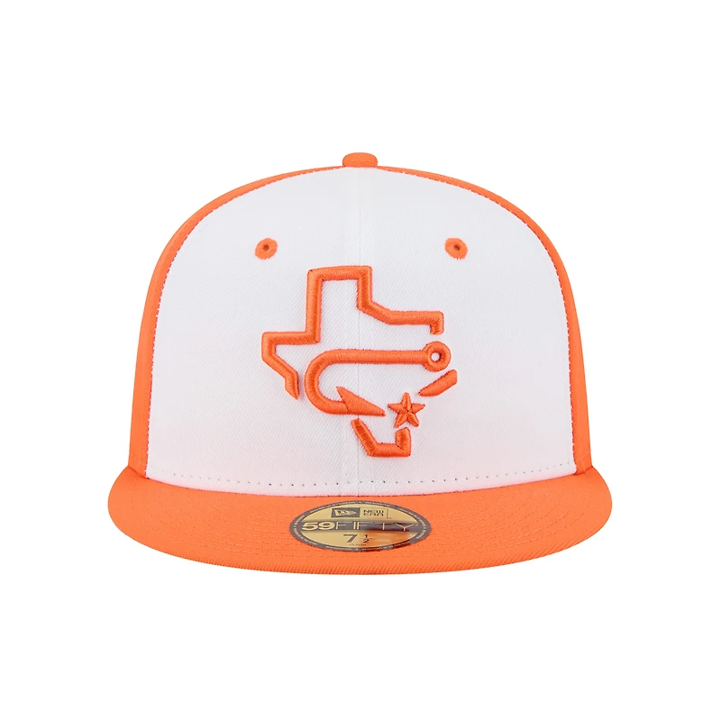 Men's New Era  White Corpus Christi Hooks Theme Nights 59FIFTY Fitted Hat