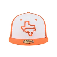 Men's New Era  White Corpus Christi Hooks Theme Nights 59FIFTY Fitted Hat