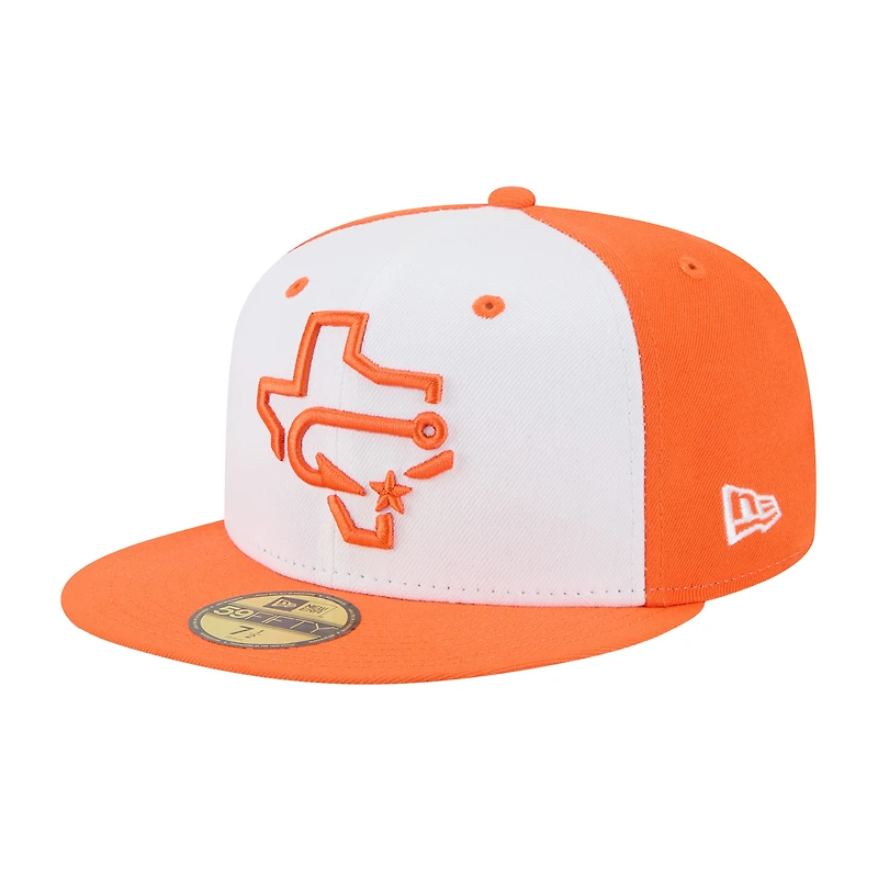 Men's New Era  White Corpus Christi Hooks Theme Nights 59FIFTY Fitted Hat