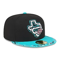 Men's New Era  Black/Light Blue Corpus Christi Hooks 2026 Copa De La Diversion 59FIFTY Fitted Hat