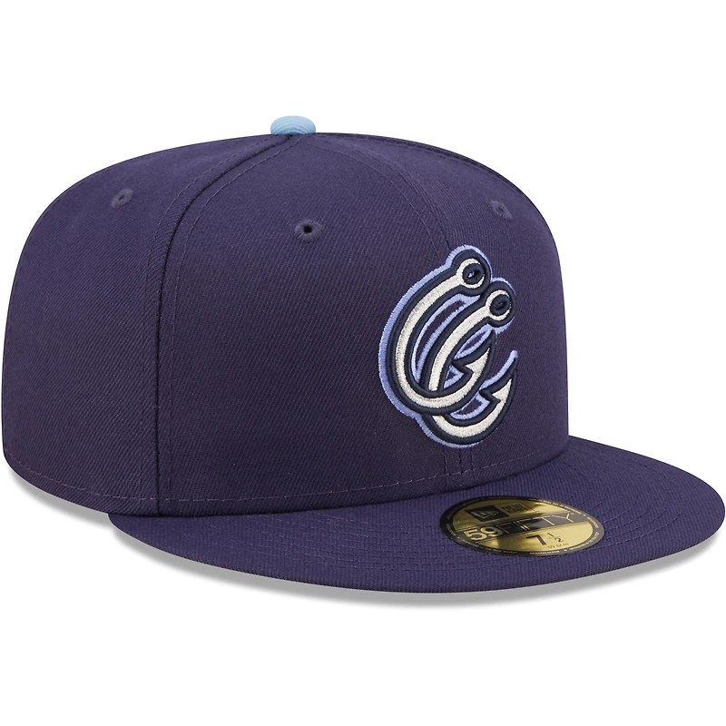Casquette ajustée 59FIFTY pour homme bleu marine Corpus Christi Hooks Authentic Collection New Era