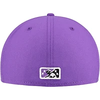 Casquette ajustée Corpus Christi Hooks Copa De La Diversion 59FIFTY New Era pour hommes, blanc/violet